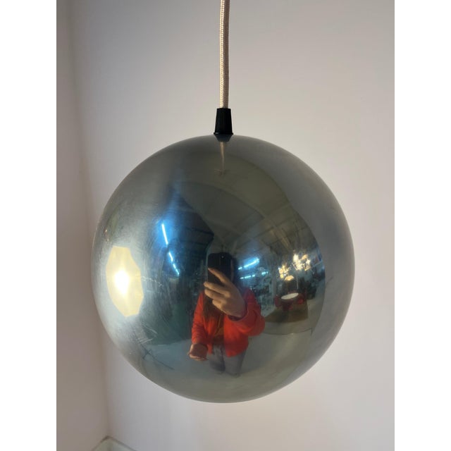 Topan Chrome Globe Lamp by Verner Panton For Sale - Image 9 of 11