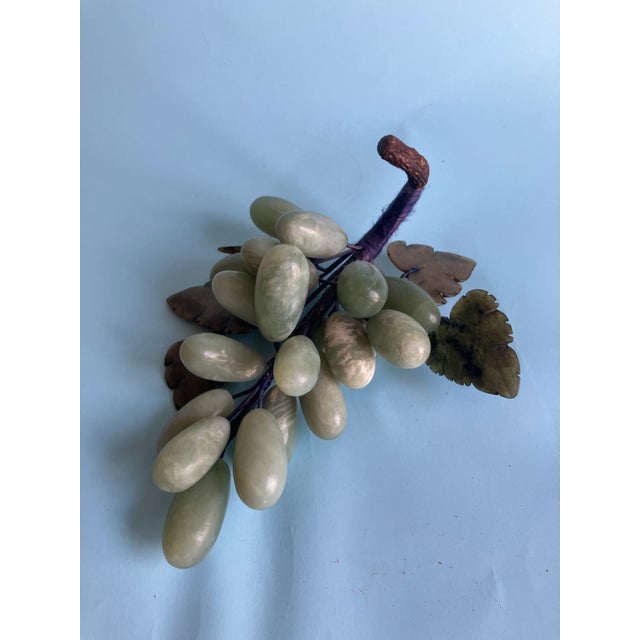 Italian Variegated Light Moss Green Bunch of Marble Grapes For Sale - Image 11 of 11