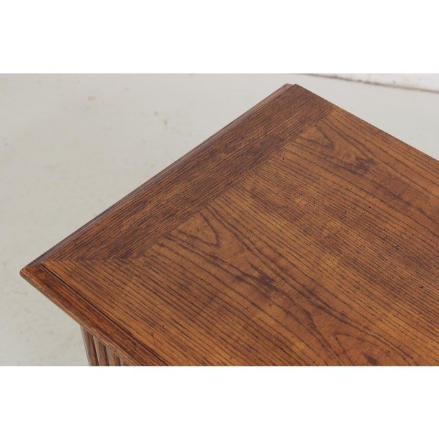 Pair of Thomasville Oak 2 Drawer Nightstands For Sale - Image 9 of 14