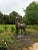 Life-Size Cast Iron Stag Garden Sculpture with Antlers For Sale - Image 6 of 7