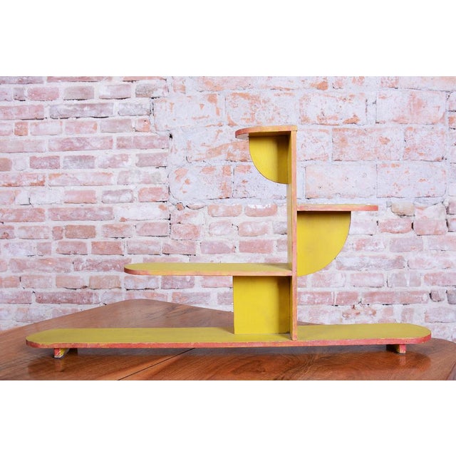 Czech Art Deco Flower Stands in Lacquered Wood, 1930s, Set of 2 For Sale - Image 12 of 16