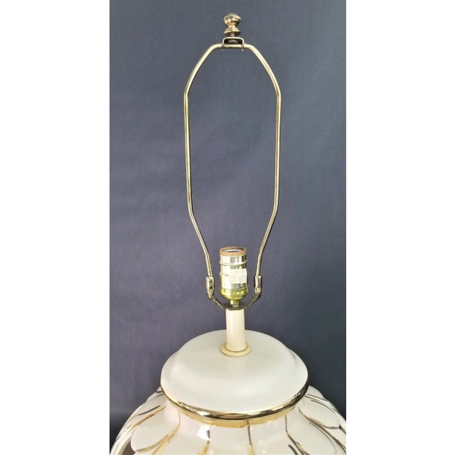 Ceramic Vintage Ceramic Table Lamp 2 Light by Sunset Cosco For Sale - Image 7 of 12