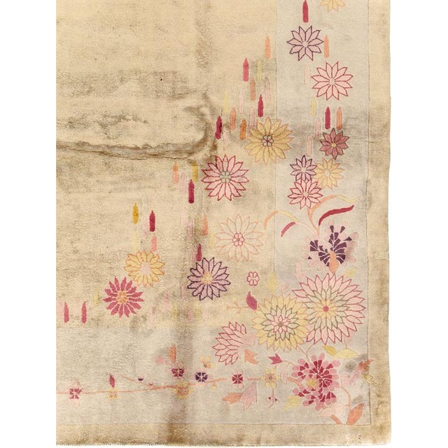 Art Deco Galerie Shabab Collection Mid-20th Century Chinese Art Deco Room Size Carpet For Sale - Image 3 of 9
