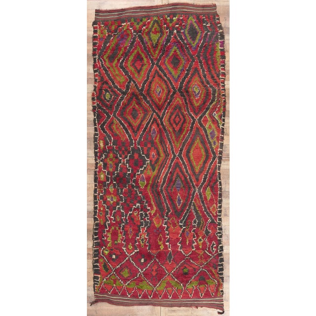 Textile Vintage Red Talsint Moroccan Rug - 06'00 X 14'05 For Sale - Image 7 of 10