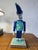 Winter man- in blue tones - 13” Tall By Sticks- hand carved and painted. For the love of winter. Beyond cute a ski cabin....