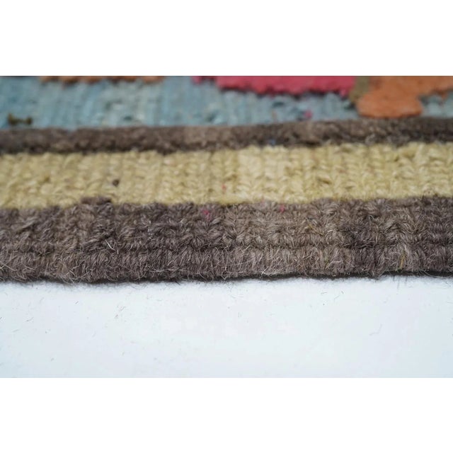 Blue Sumak Rug 6' X 9' For Sale - Image 8 of 12