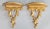 Wood Vintage Italian Style Gilt Wall Brackets - A Pair For Sale - Image 7 of 7