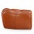 A French Bulbous Croissant-Shaped Leather Chair, C. 1985. For Sale - Image 4 of 8