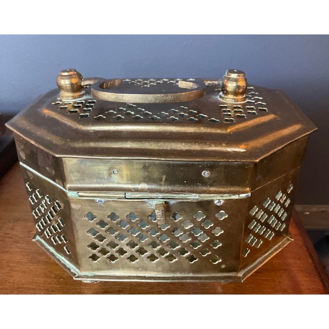 Antique Brass Large Cricket Box For Sale - Image 11 of 18