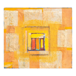 Edith Isaac Rose Abstract Composition Collage
