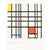 An excellent full-color print after painting "Composition in Red, Yellow, Blue" by Piet Mondrian. Published by New French...
