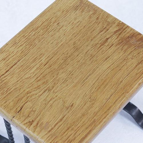 Wood Mid-Century Brutalist Mimiset Nesting Tables, Set of 3 For Sale - Image 7 of 11