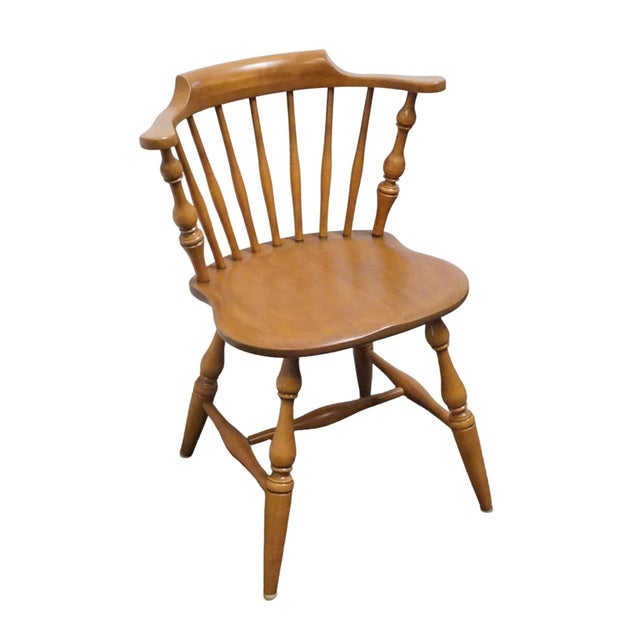 CONANT BALL Solid Hard Rock Maple Colonial Early American Spindle Back Dining Side Chair 3525 2111 29.5" High 18" Wide...