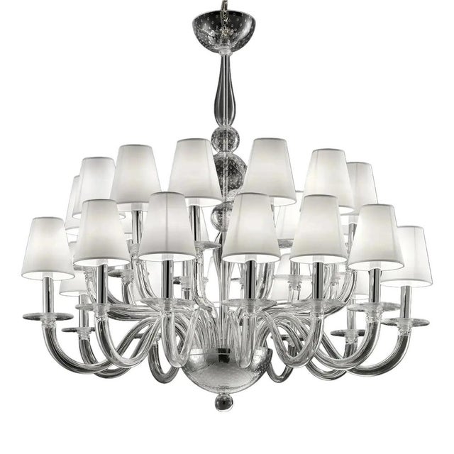 Transparent Murano Glass Chandelier by Simoeng for Simoeng For Sale - Image 9 of 9