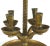 Metal Brass 19th Century Candelabra Mounted as a Table Lamp, Including a String Shade For Sale - Image 7 of 12