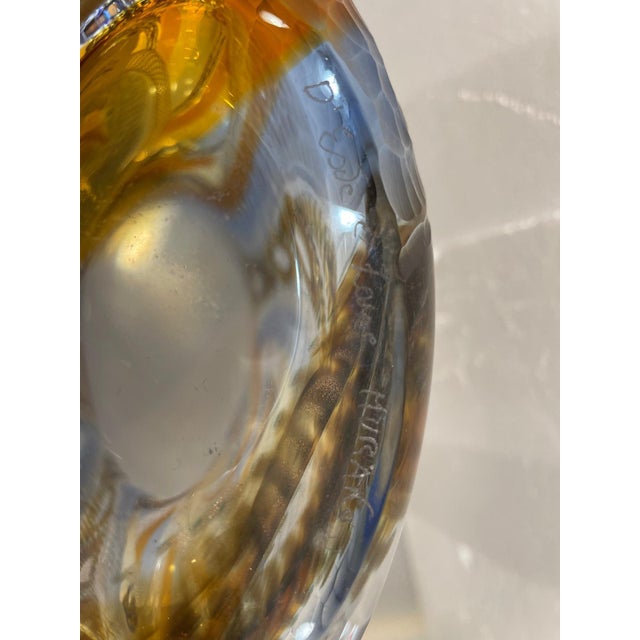 Yellow and Blue Beaten Vase by D’Este & Zane For Sale - Image 13 of 15