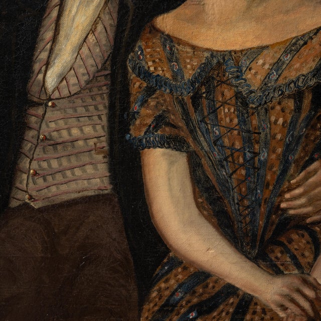 A Biedermeier Portrait of Children by Robert Schwedler, 1845 For Sale - Image 9 of 11