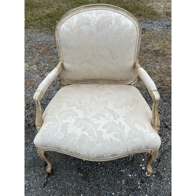 Louis XV Stlyle Bergere Chairs - A Pair For Sale - Image 4 of 12