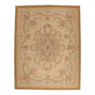 Vintage Chinese Aubusson Rug, 11'11 X 15'04 For Sale