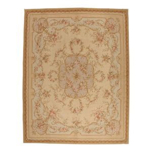 Vintage Chinese Aubusson Rug, 11'11 X 15'04