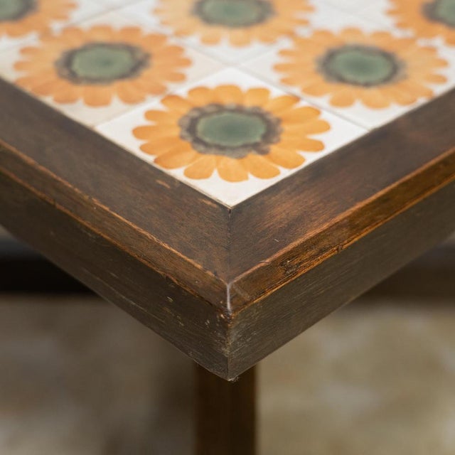 Mid-Century Spanish Wood and Ceramic Coffee Table by Jordi Vilanova, 1960s For Sale - Image 10 of 13