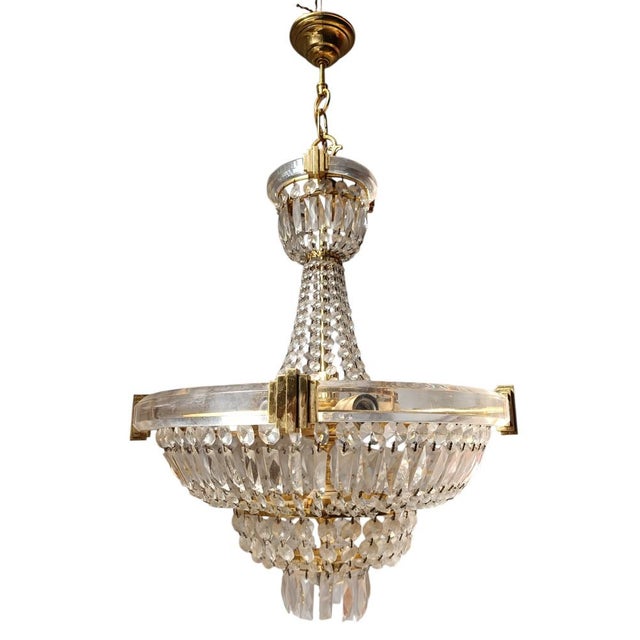 Goldenrod Classic Empire Chandeliers from Bakalowits & Söhne, Set of 2 For Sale - Image 8 of 14