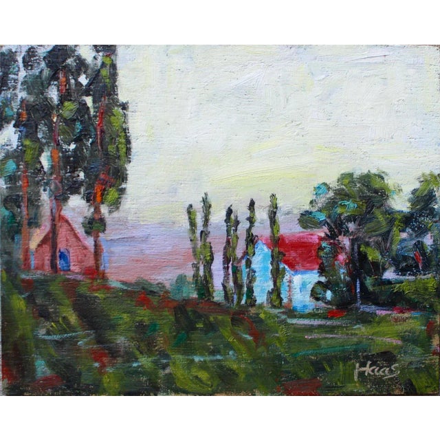Modern Impressionist Oil Painting Original by Haas For Sale