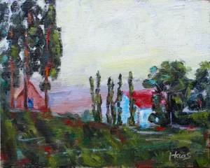 Modern Impressionist Oil Painting Original by Haas