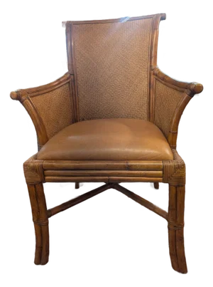 1980s Bamboo Accent Chair