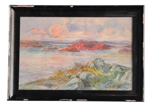 Anna Gardell-Ericson, Stockholm Archipelago, Watercolor, Framed