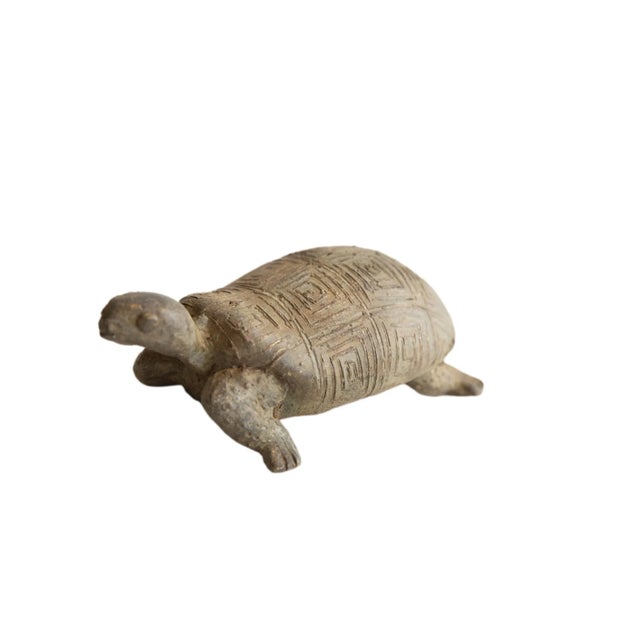 Metal Vintage African Tortoise Sculpture For Sale - Image 7 of 7