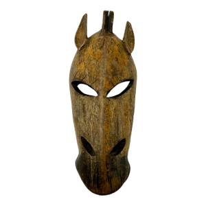 Late 20th Century African Bamana N’tomo Mali Wood Tribal Mask Hand Carved
