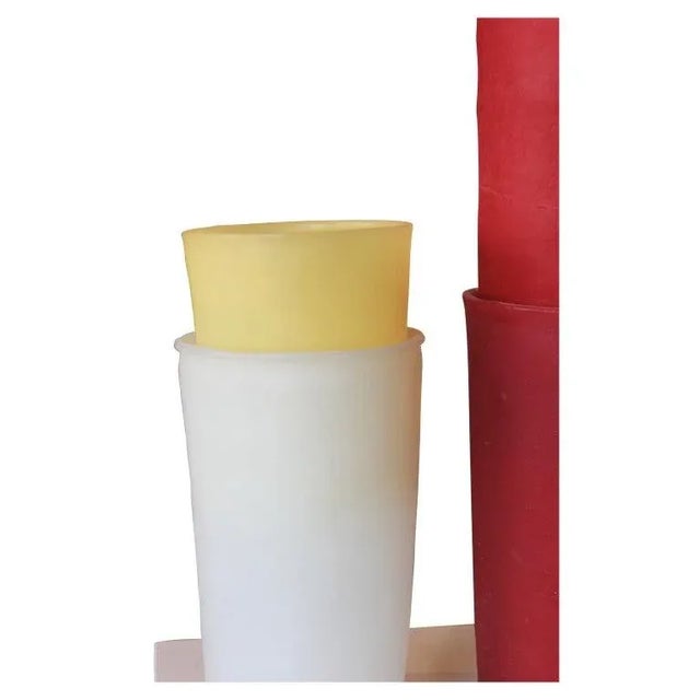"1996 Untitled #2 (Tupperware)" Red, Yellow, & White Realistic Beeswax Cup Sculpture by George Stoll For Sale In Houston - Image 6 of 7