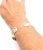 1980s Cartier Tri-Color Gold Diamond Double C Cuff Bangle Bracelet For Sale - Image 11 of 12
