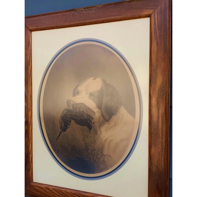 Brown Original 19th Century (1885) "Duty Done for a Setter That Has Retrieved the Hunters Harvest" Lithograph by Frank Hatch For Sale - Image 8 of 11