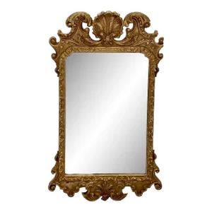 English Georgian Style Giltwood Shell Mirror
