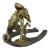 Early 20th Century Art Nouveau Bronze Sculpture of a Nude Mythological Young Woman on a Horseshoe 'Fortuna' by Charles Tabora, France For Sale