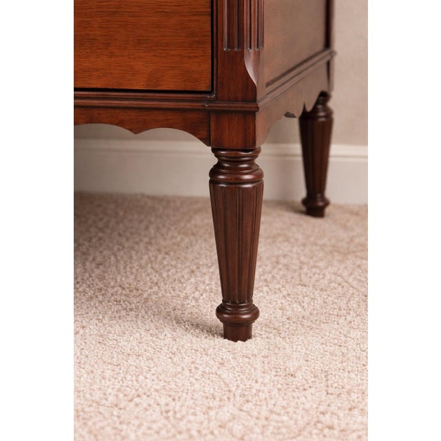 Hepplewhite Antique Inlaid Mahogany Five-Drawer Chest, Circa 1900 — Federal Revival Companion Piece For Sale - Image 3 of 5