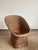 Sculptural French Barrel Wicker Chair in Woven Rattan and Willow, 1960s For Sale - Image 8 of 13