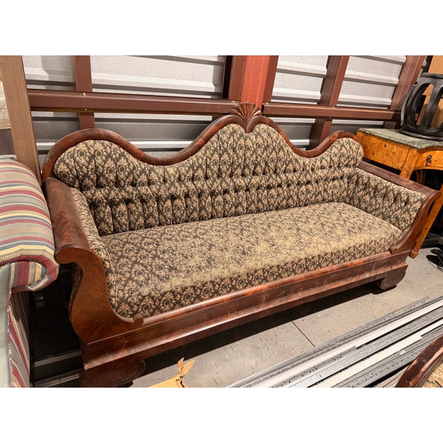 Late 19th Century Victorian Era Sofa Duncan Phyfe Style For Sale - Image 9 of 12