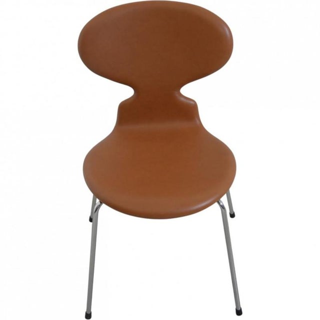 Ant Chairs in Cognac Leather by Arne Jacobsen, 1990s, Set of 6 For Sale - Image 16 of 18