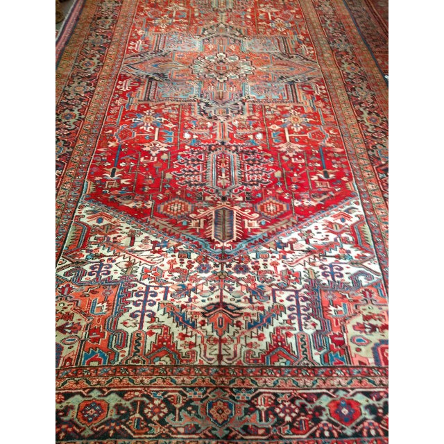 Red Heriz Serapi 1079 For Sale - Image 8 of 9