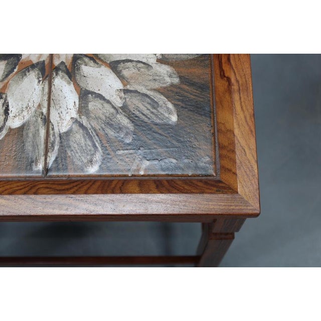 Mid-Century Danish Nesting Tables with Tile Tops, 1960s, Set of 3 For Sale - Image 12 of 13