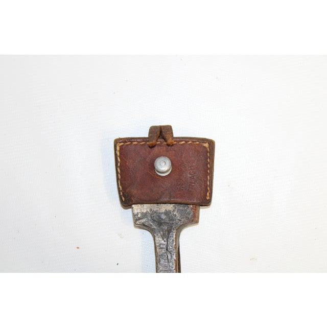 Wood Miners Prospectors Pick and Leather Sleeve Set B For Sale - Image 7 of 13