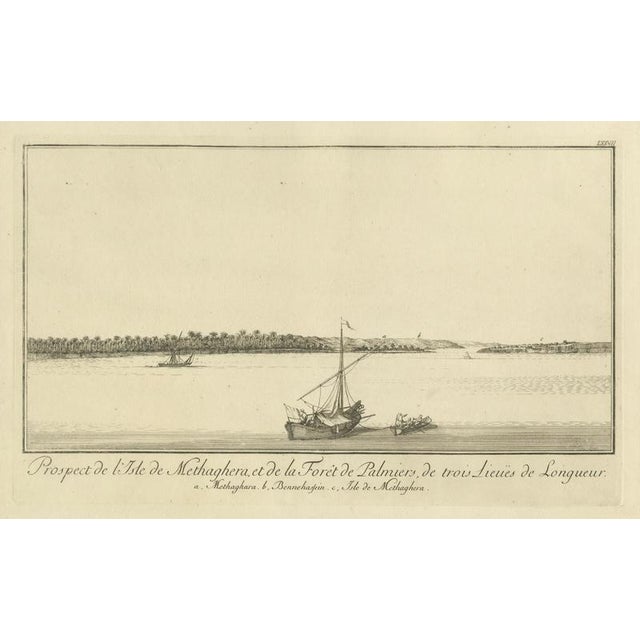 Paper Methaghera & Palm Forest, Across the Nile Egypt Engravings, Set of 2 For Sale - Image 7 of 9