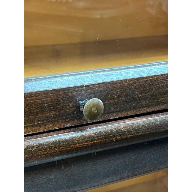 Antique Mahogany Barrister/Lawyer 4 Stack Bookcase, Weis For Sale - Image 4 of 5