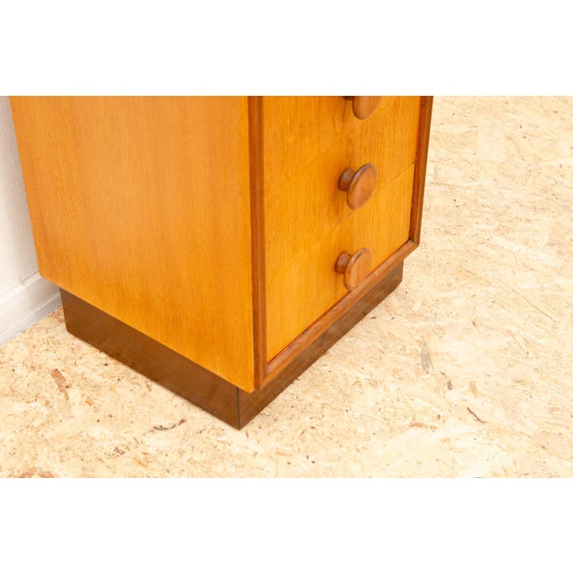 Brown Mid-Century Chimney Chest of Drawers from Up Závody, 1958 For Sale - Image 8 of 18