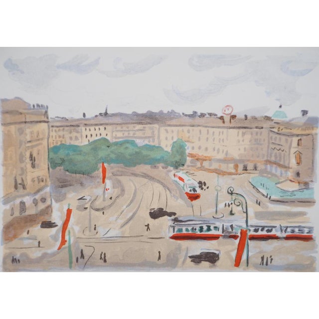 Modern Albert Marquet, Vienna, The Ring, 1947, Original Color Lithograph For Sale - Image 3 of 9