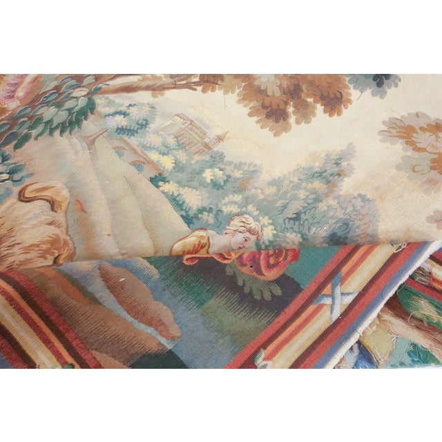 This charming 19th-century French needlepoint tapestry, dating back to circa 1880, beautifully captures the essence of...