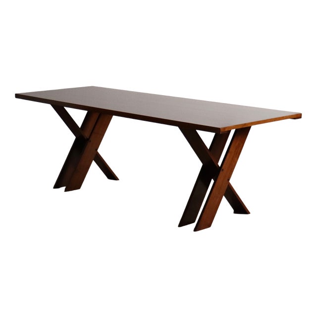 TL58 Dining Table in Walnut by Marco Zanuso for Poggi, Italy, 1960s For Sale